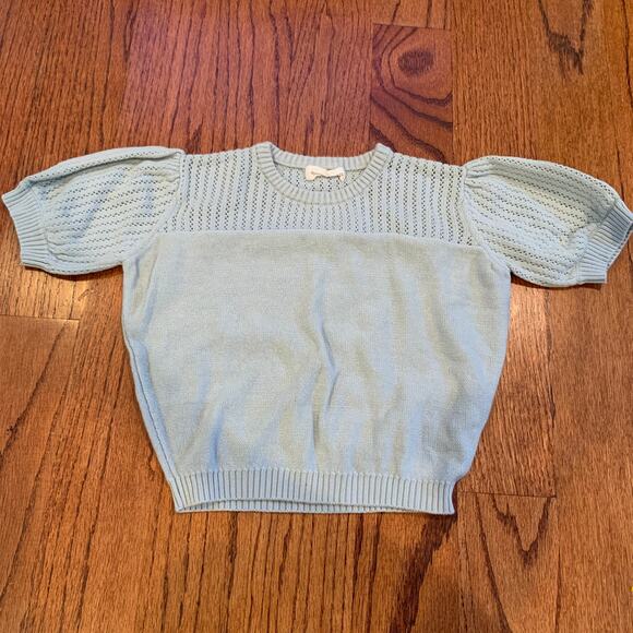 Quincy Mae Matching Knit Set 100% Organic Cotton | Light Blue | 4-5 Years - Picture 2 of 6